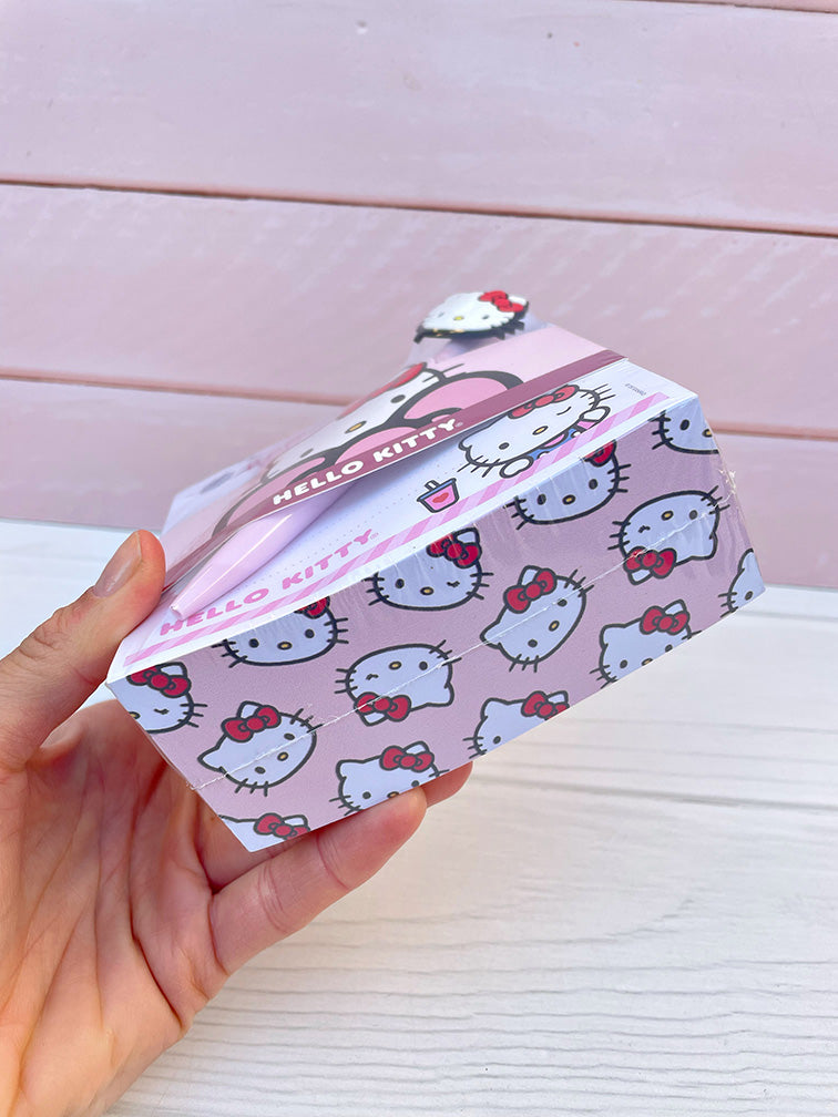 Cubo Block de notas + Lapicera Hello Kitty