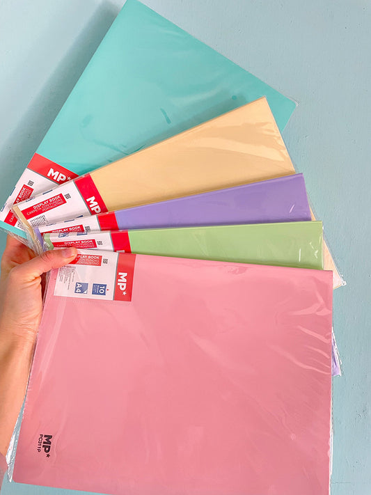 Carpeta Pastel con 10 Folios