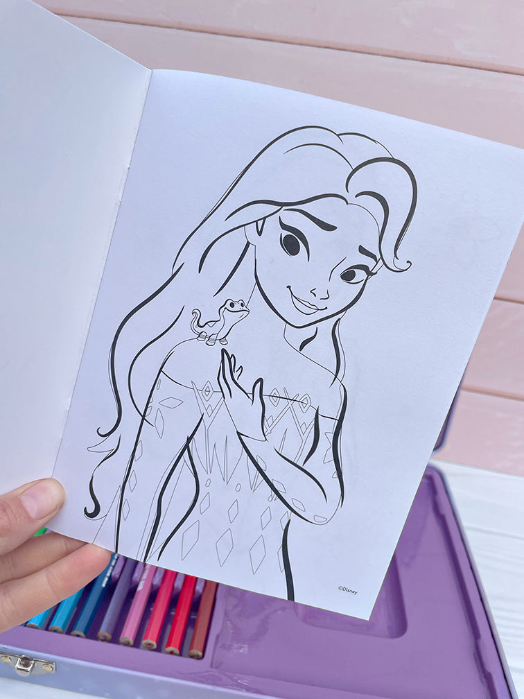 Valijita Metálica Frozen Completa para Pintar