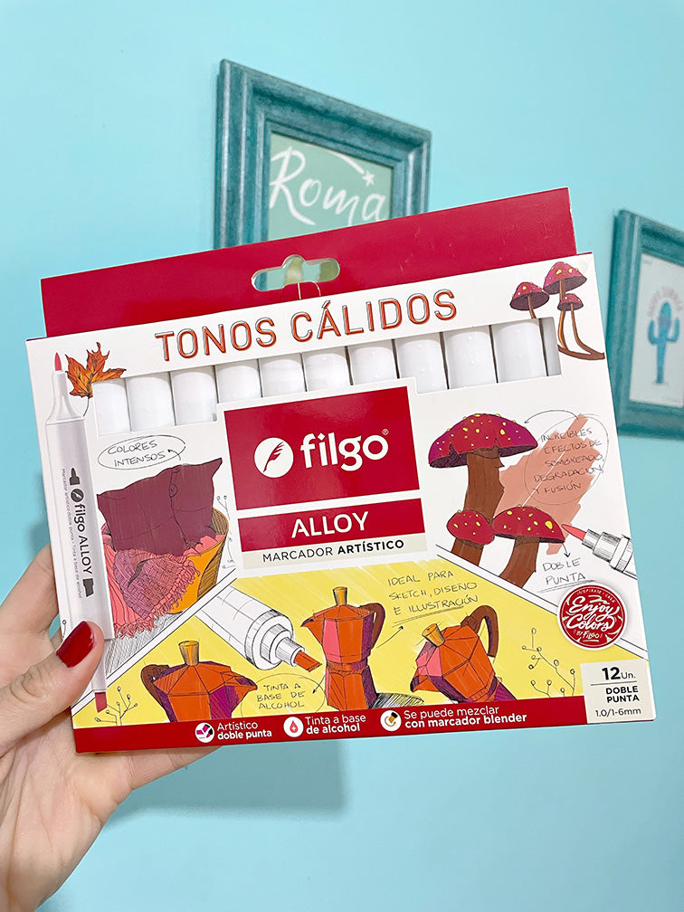 Marcadores Filgo Alloy Doble Punta x12 - 6 Variedades