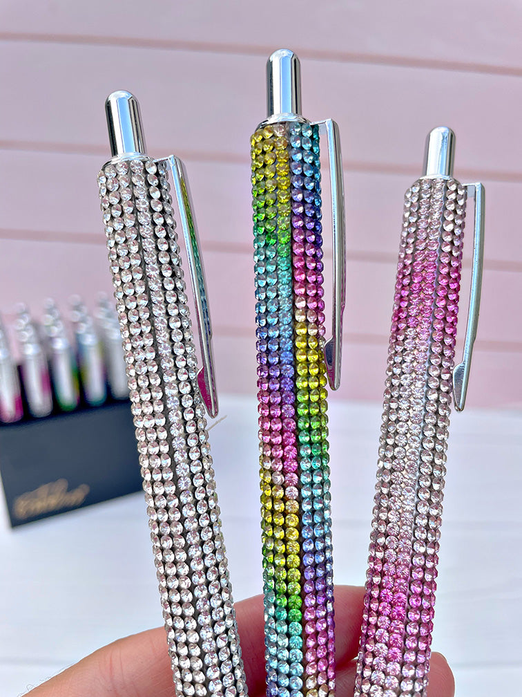 Lapicera Retráctil Con Brillos