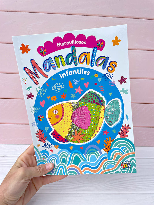 Libro de Mandals Infantiles para Colorear
