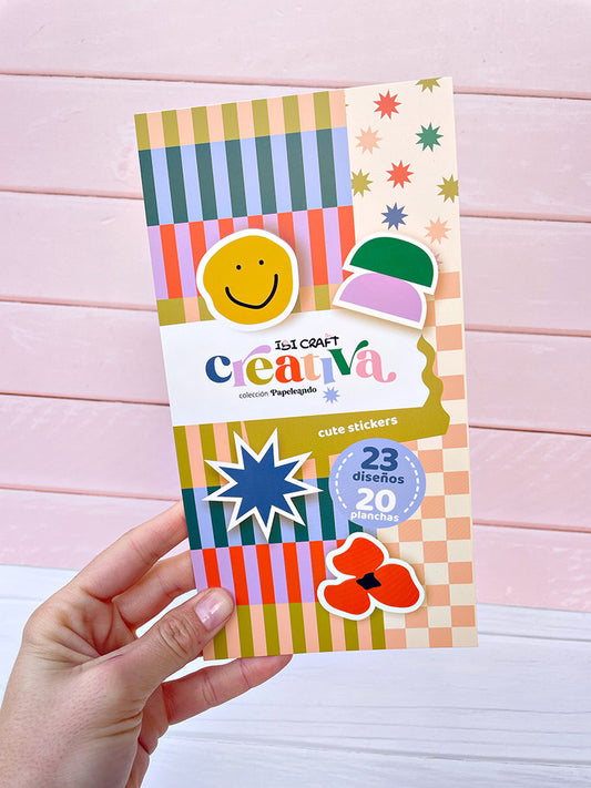 Block de 20 Planchas de Sticckers "Creativa" Ibi Craft