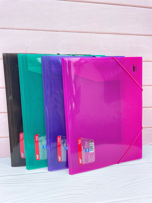 Carpeta Plástica A4 con elásticos