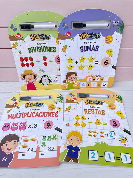 Libro Matemágicas con Marcador Borrador