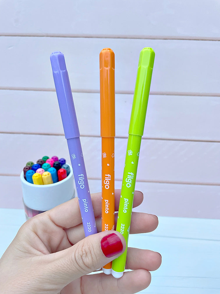 20 Marcadores finos Filgo en tubo