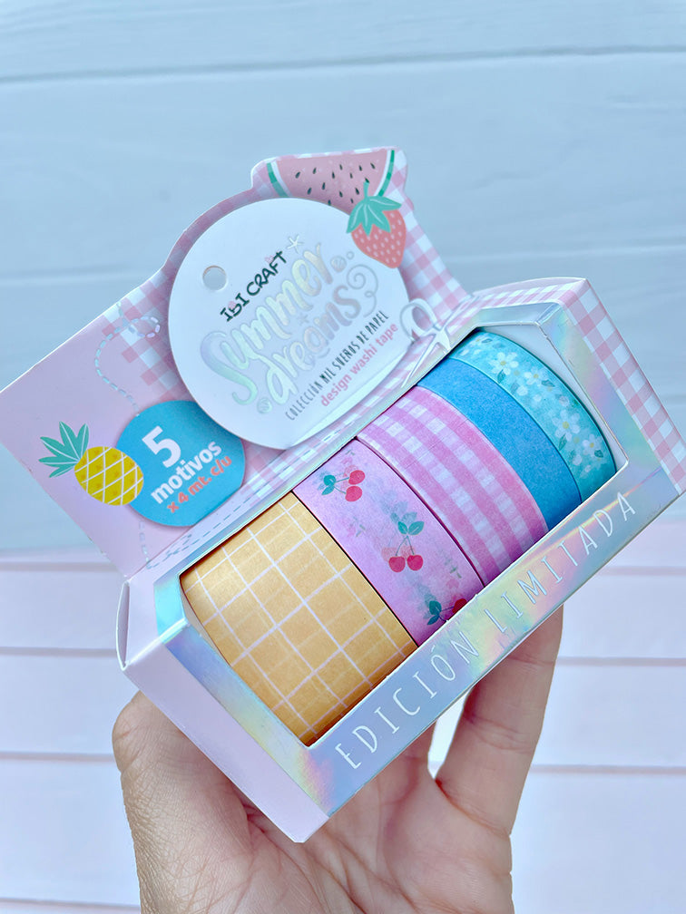 Washi Tape "Summer" Ibi Craft x5