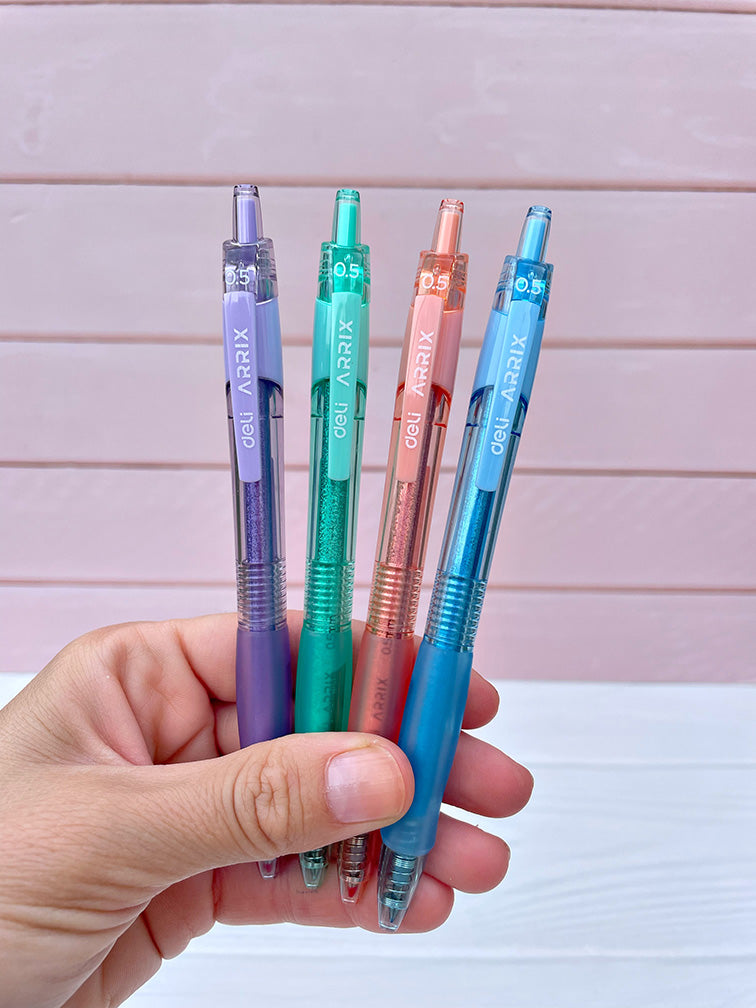 Lapicera Retráctil Tinta Gel Azul Deli