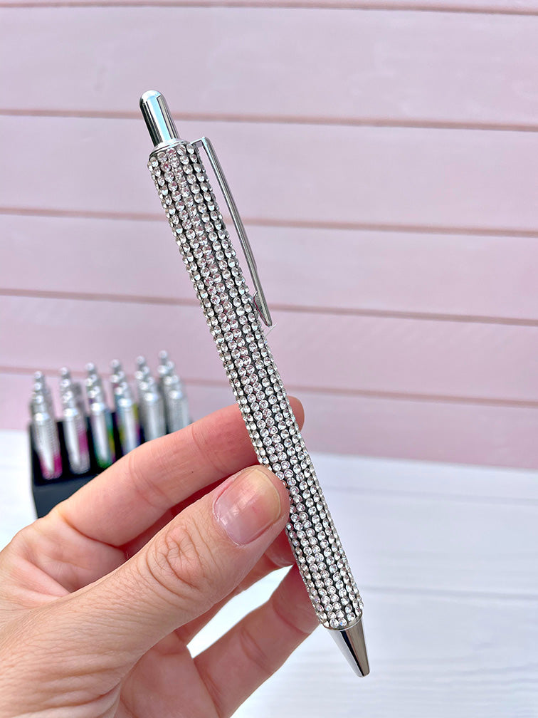 Lapicera Retráctil Con Brillos