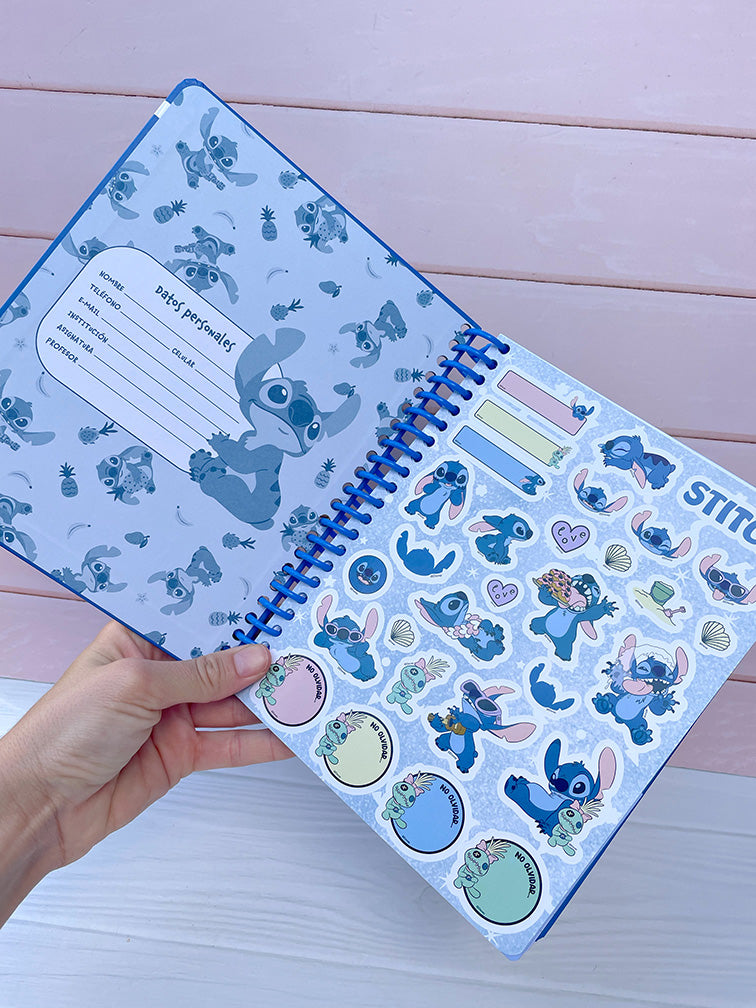 Cuaderno Premium 1/2 Oficio Stitch - Nueva Colección -