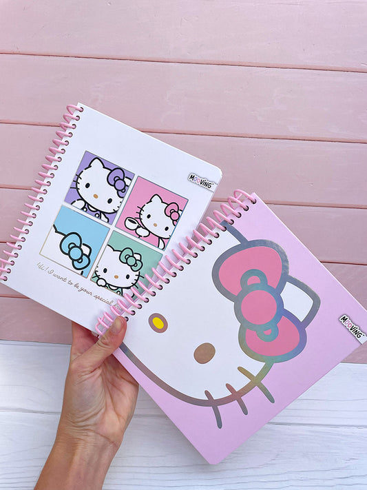 Cuaderno Premium 1/2 Oficio Hello Kitty Mooving