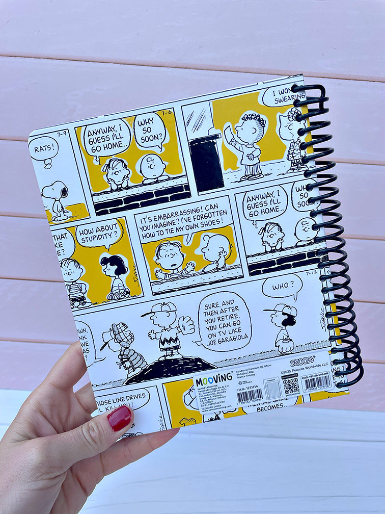 Cuaderno Premium 1/2 Oficio Snoopy Mooving