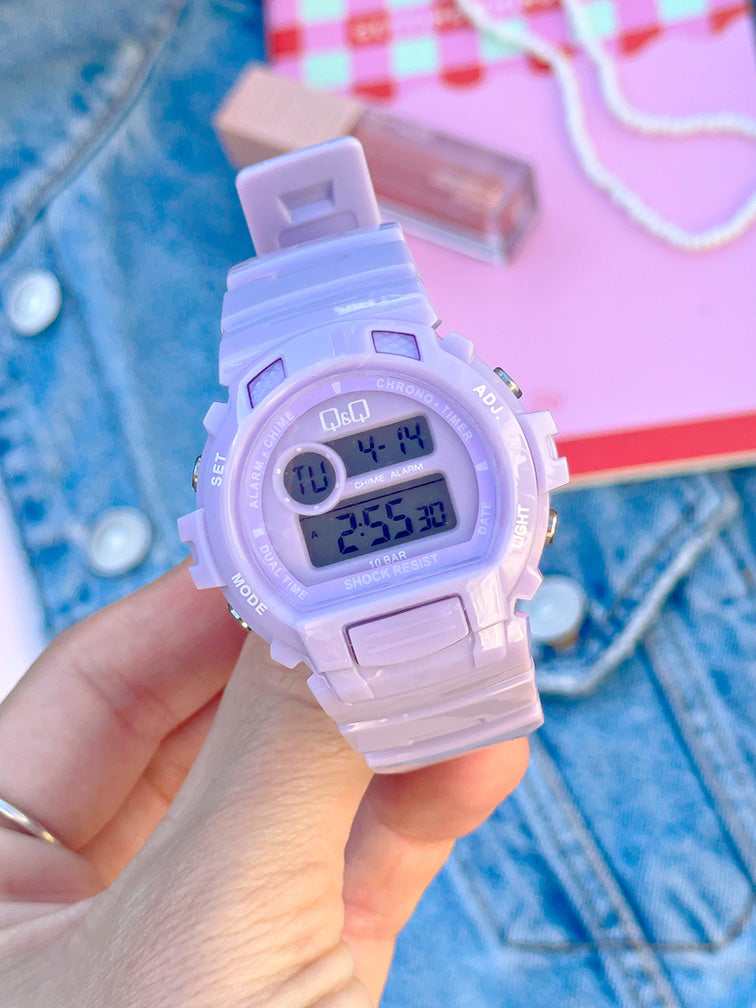 Reloj QQ Sport Pastel / 10 BAR ♥