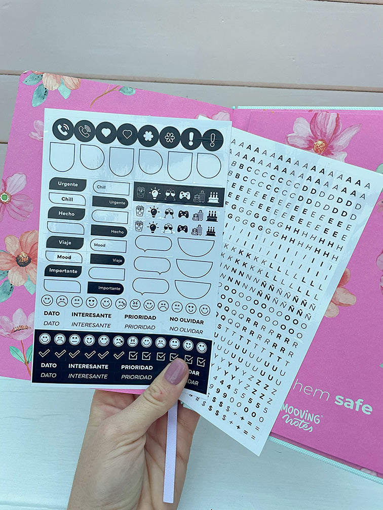Cuaderno Cosido A5 Flores