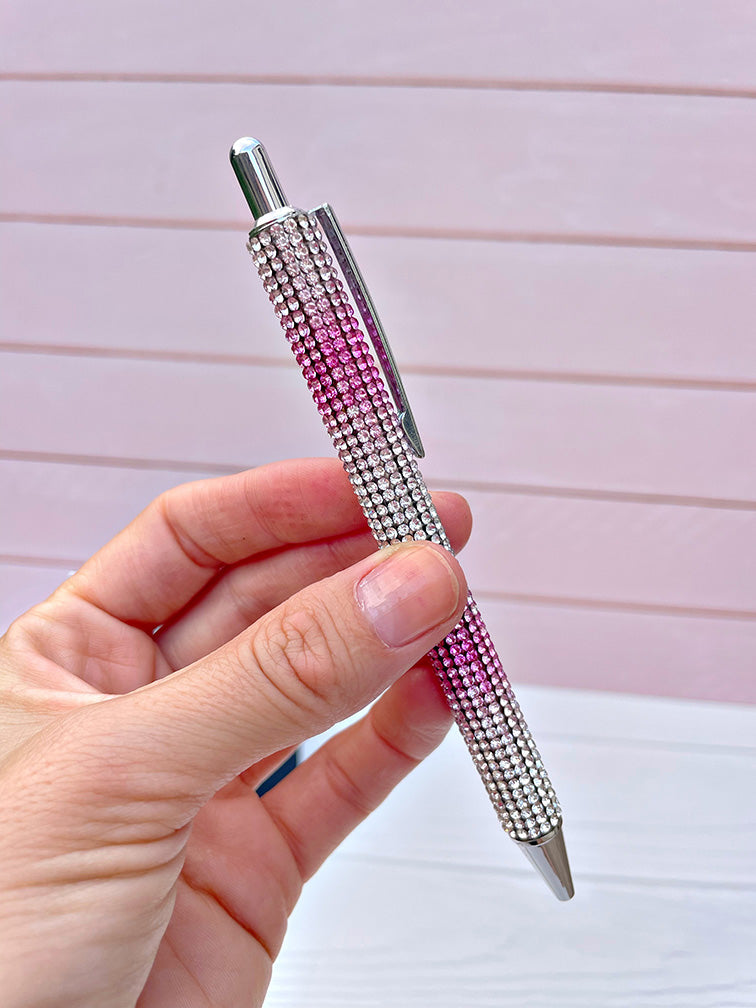 Lapicera Retráctil Con Brillos