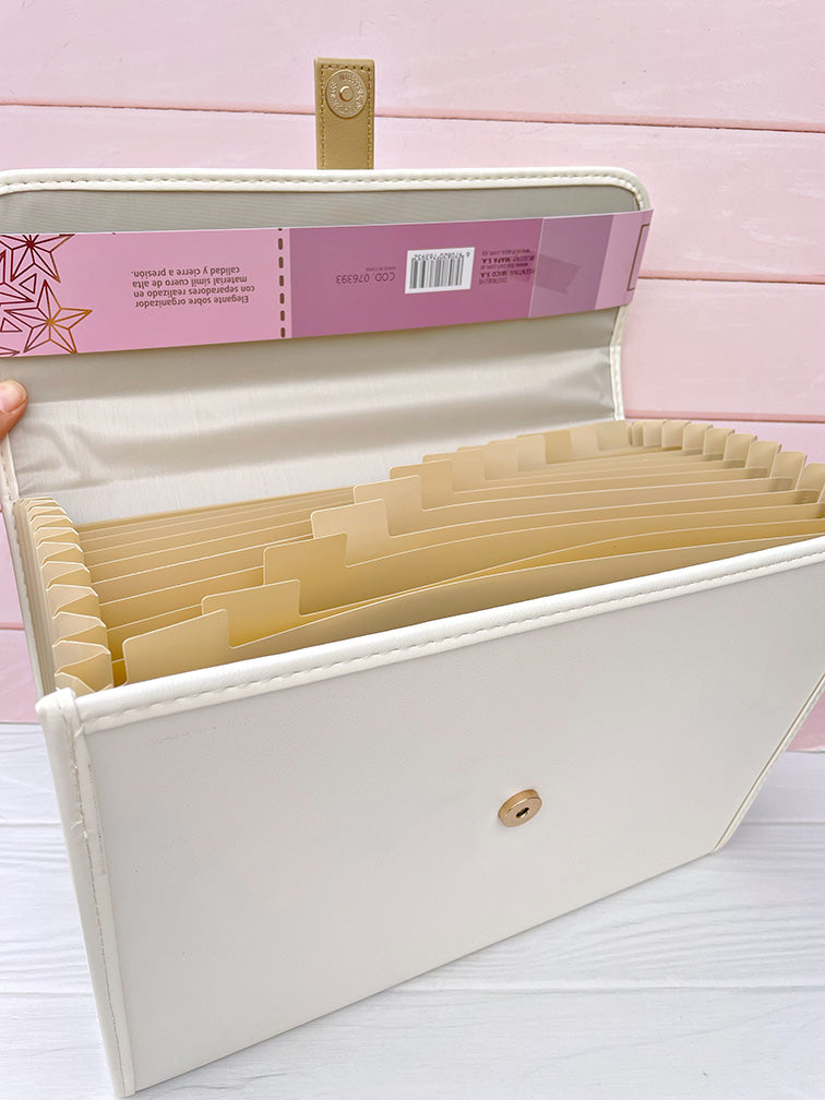 Carpeta A4 Eco Cuero con 13 Divisiones Ibi Craft