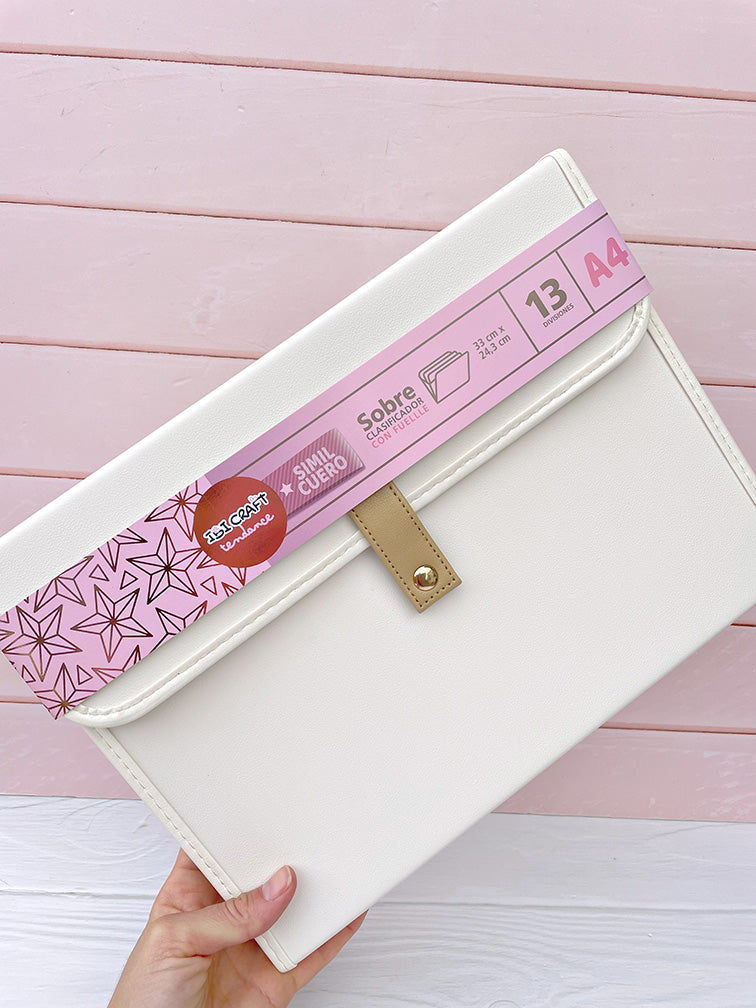 Carpeta A4 Eco Cuero con 13 Divisiones Ibi Craft