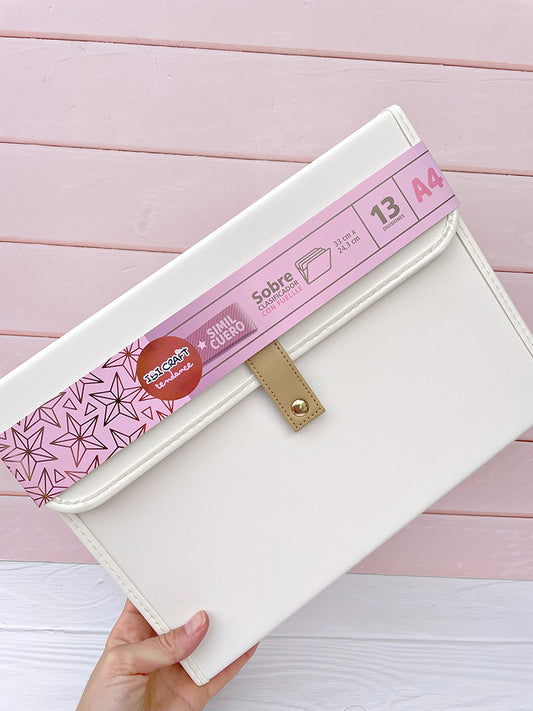 Carpeta A4 Eco Cuero con 13 Divisiones Ibi Craft