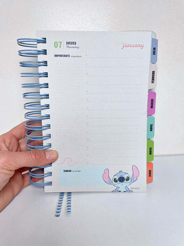 Agenda Stitch Diaria Mooving 2027