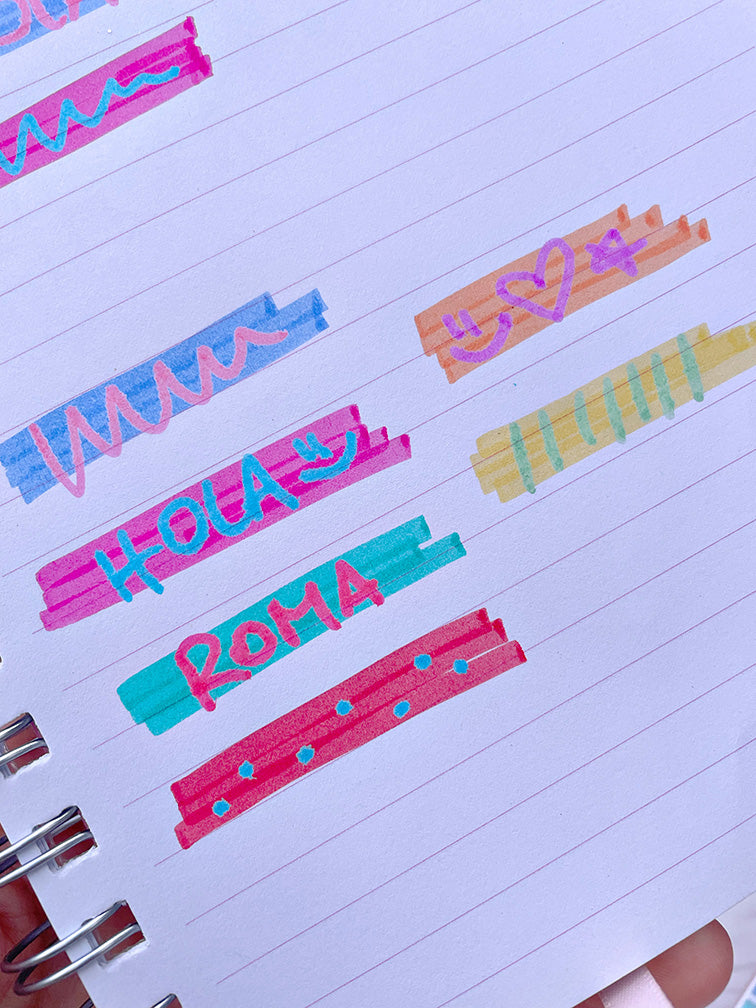 Resaltadores Doble Punta de Superposición x6