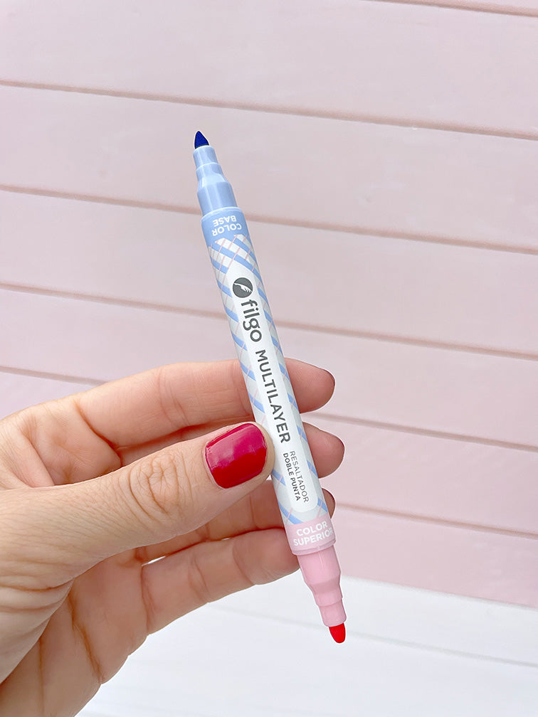 Resaltadores Doble Punta de Superposición x6