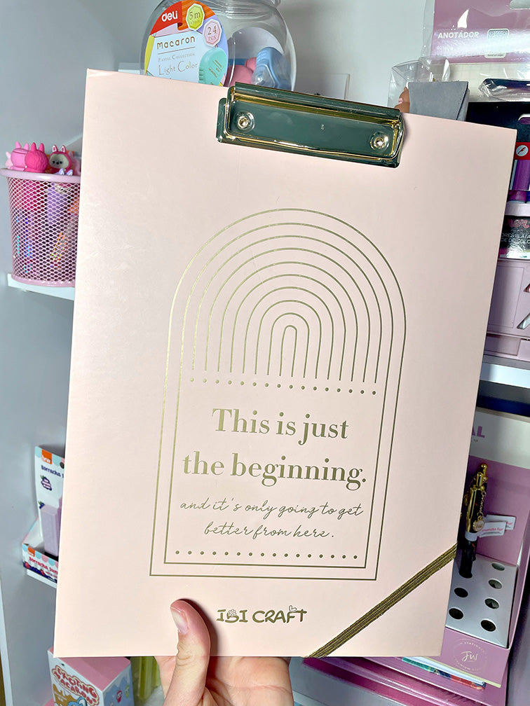 Tabla con Block y Clip Sujeta Hojas Ibi Craft