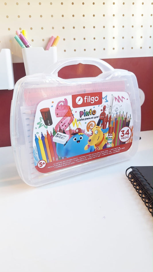 Valijita Escolar de 34 Piezas Filgo