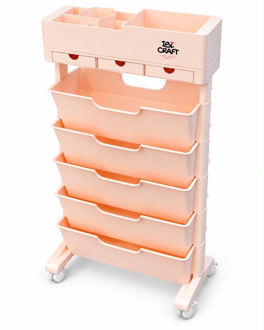 Carrito Organizador de Plástico Ibi Craft