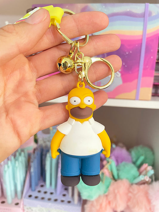 Llavero Homero Simpson de Goma 3D