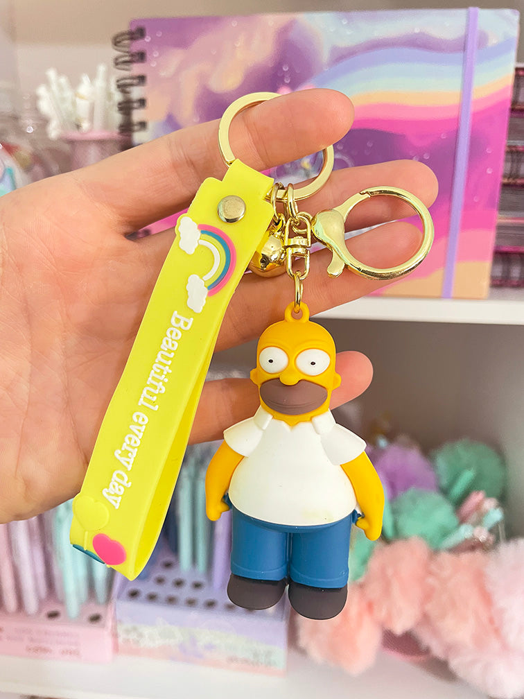 Llavero Homero Simpson de Goma 3D