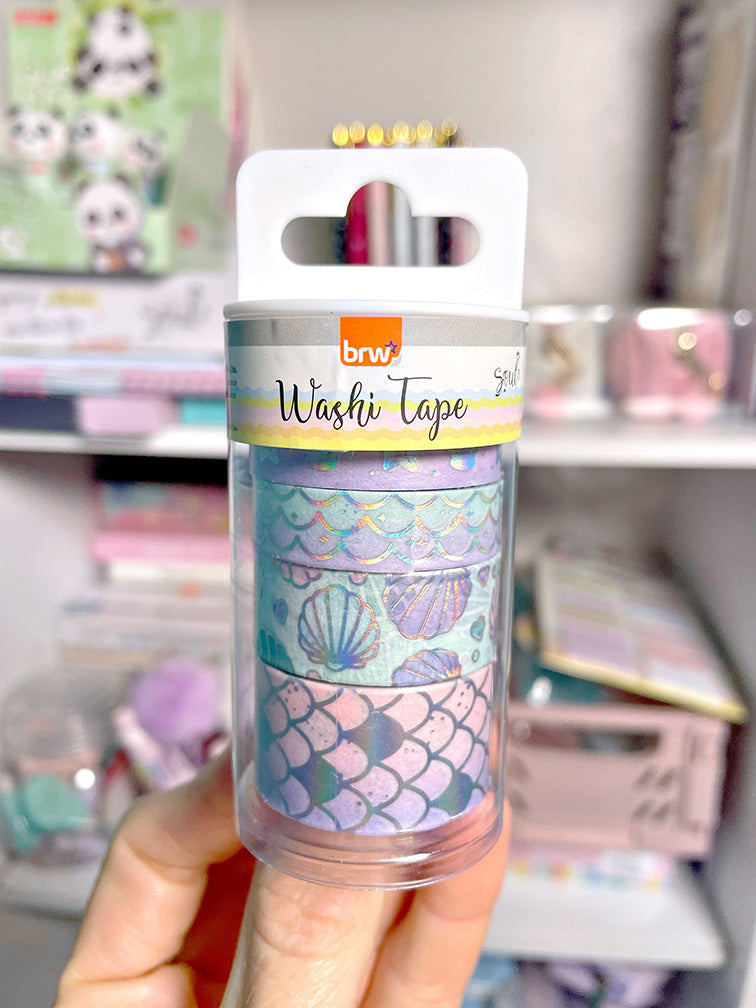 Set de Washi Tape Sirena x4 Brw